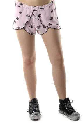 525 pantaloni fantasia shorts rosa   