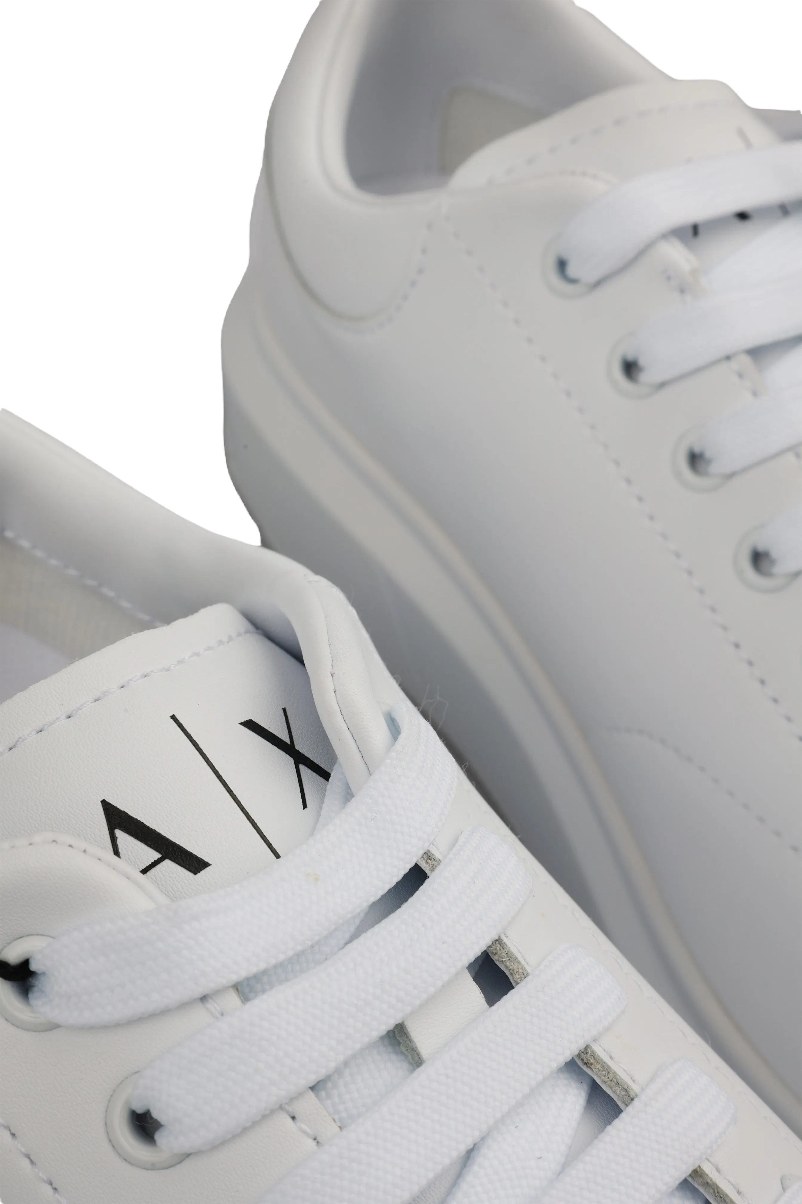 ARMANI EXCHANGE LEATHER SNEAKERS