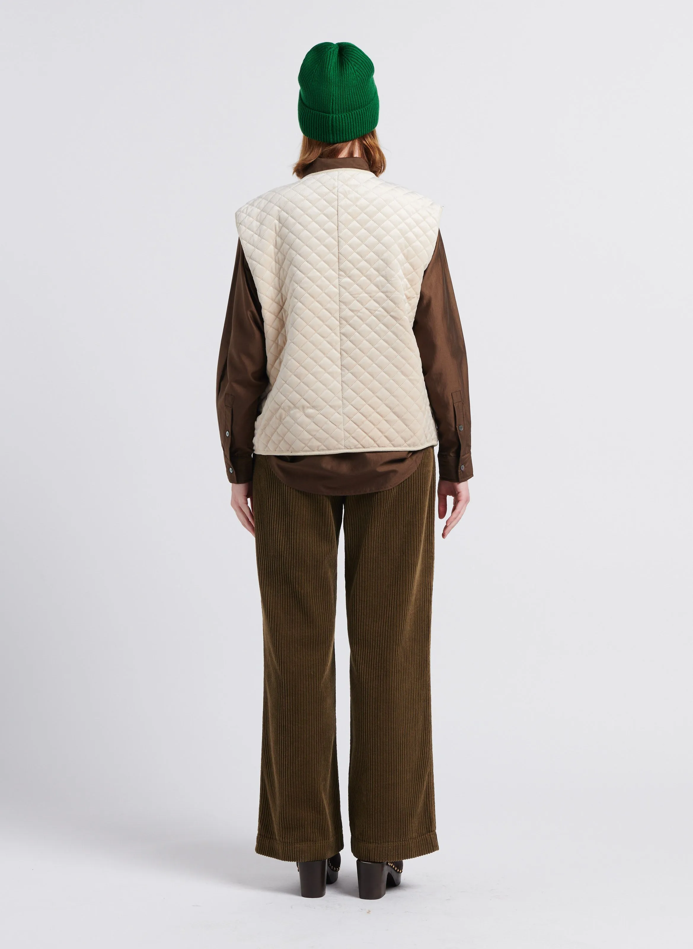  BELLEROSE   DAVIS - Pantaloni in velluto di cotone a coste | Verde