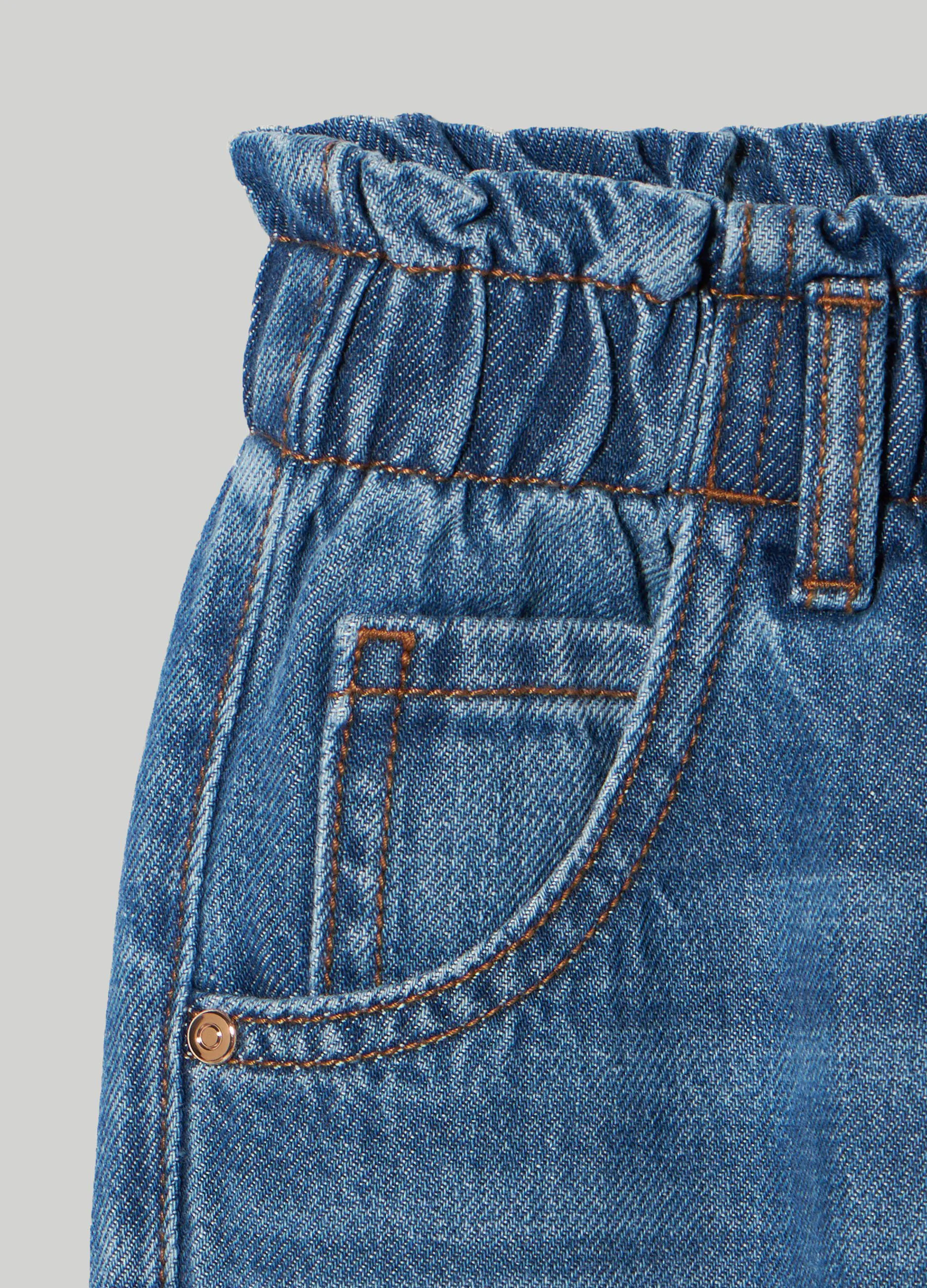 BLUKIDS  Pantaloni in denim di puro cotone bambina