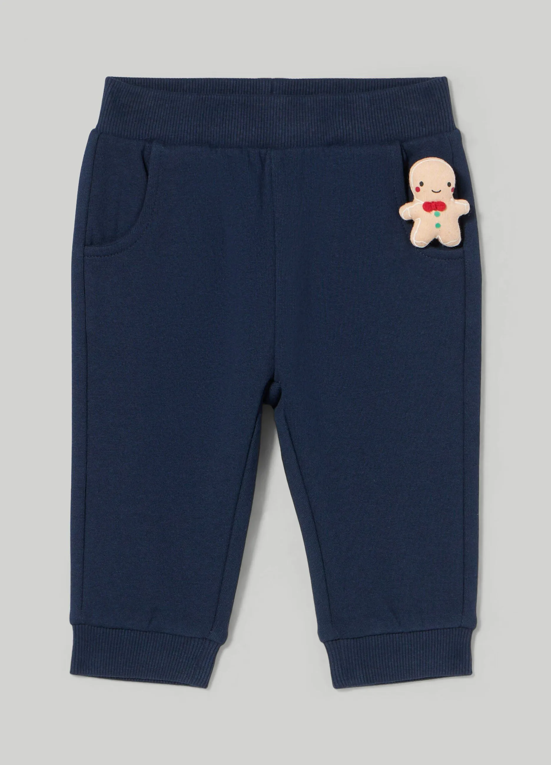 BLUKIDS  Pantaloni in felpa di puro cotone neonato