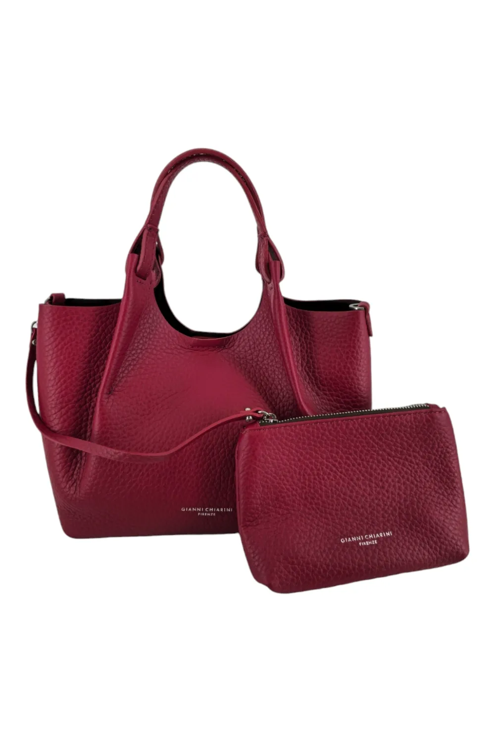 borsa donna in pelle rossa