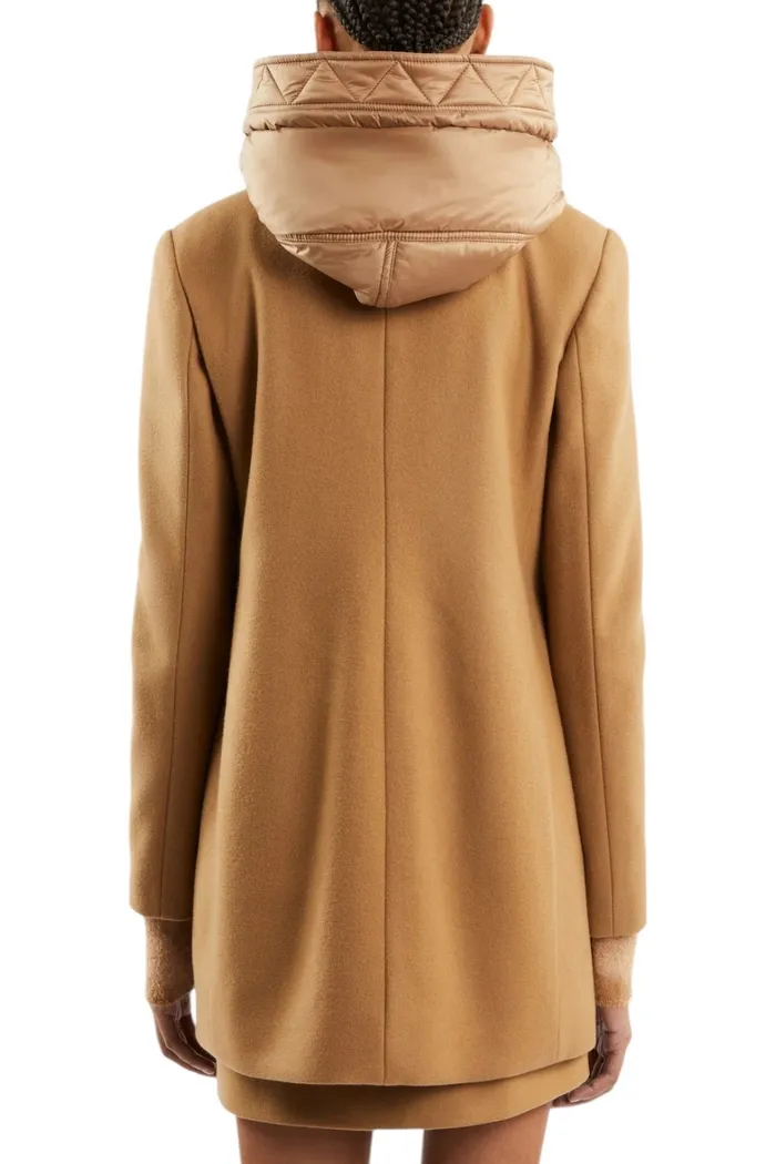 cappotto donna toggle coat cammello