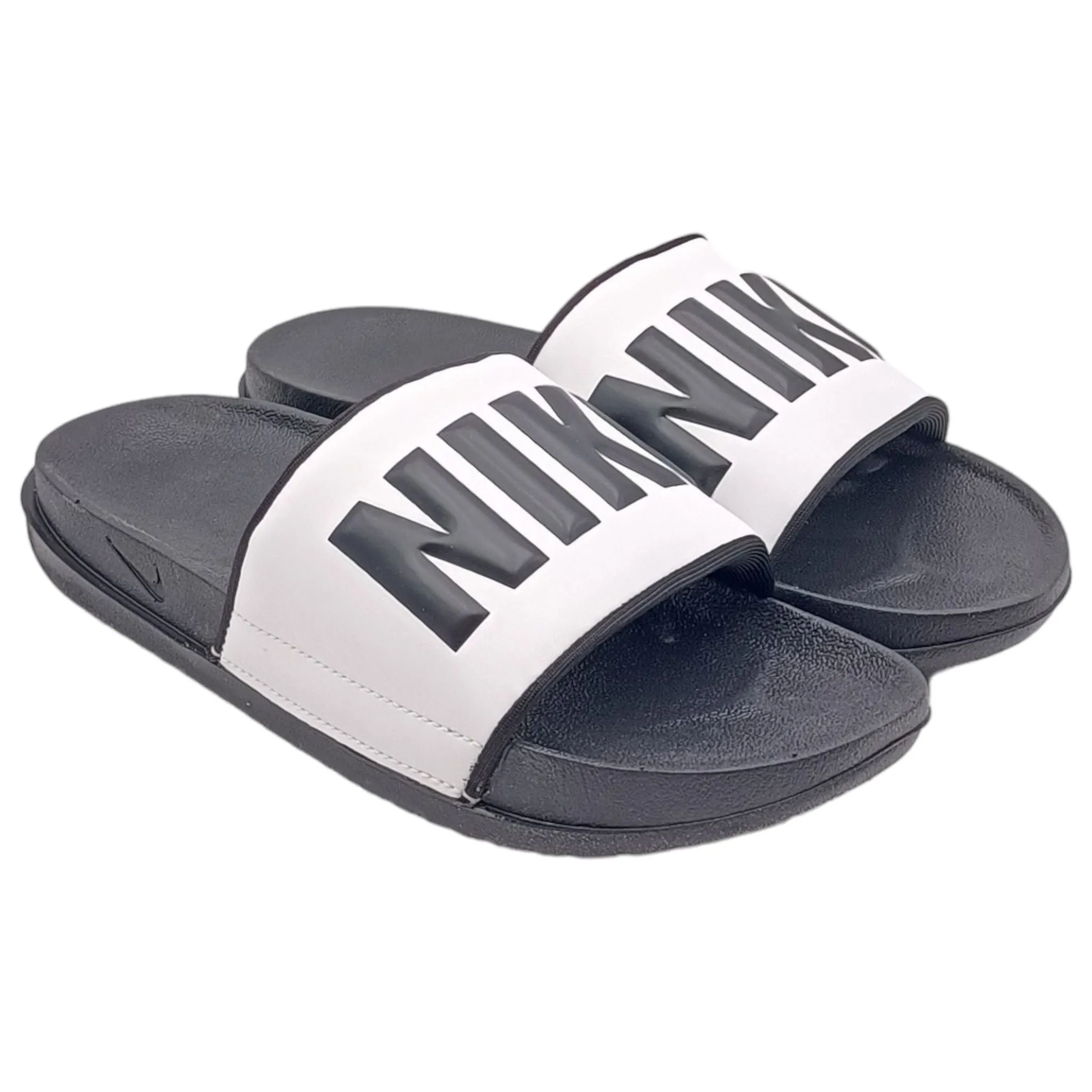 Ciabatte Donna ecopelle Nike Offcourt black black-summit white