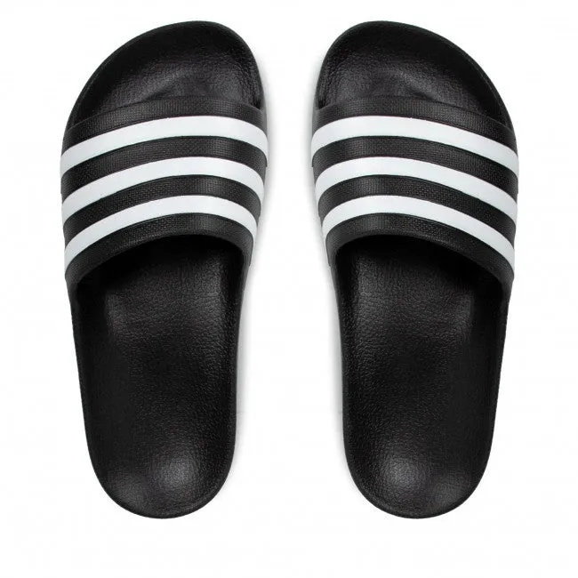 Ciabatte uomo ecopelle Adidas Adilette Aqua Black /white F35543