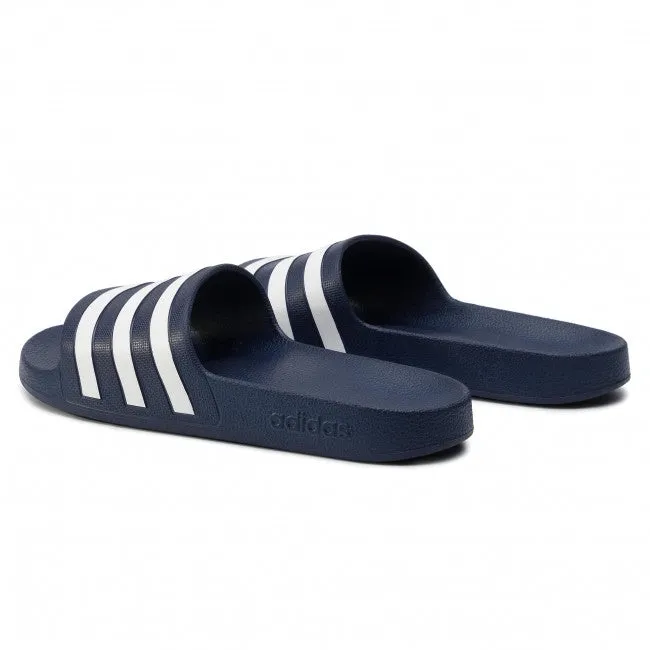 Ciabatte uomo ecopelle Adidas Adilette Aqua blu dark/white F35542