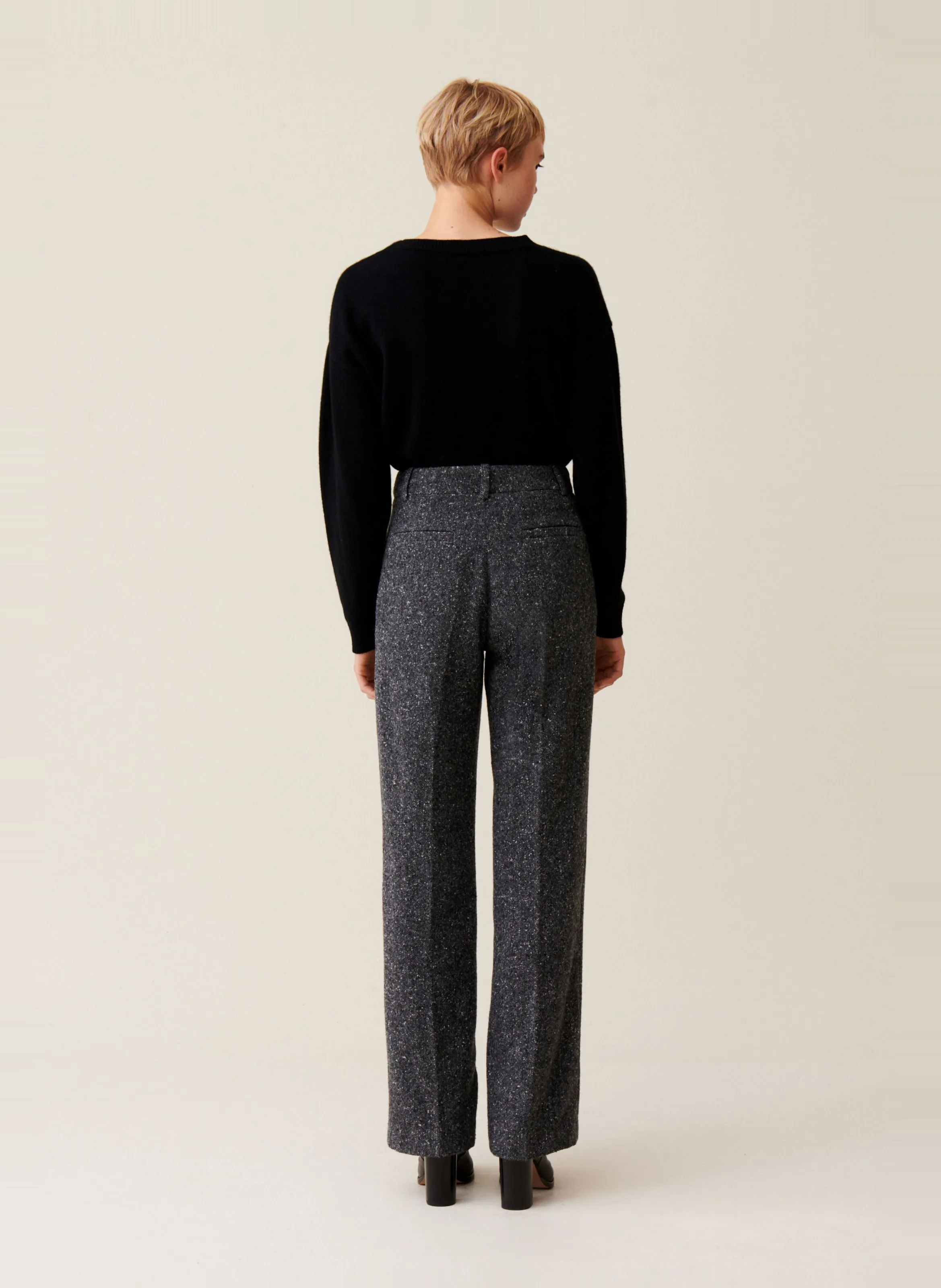  CLAUDIE PIERLOT   Pantaloni dritti con pince | Grigio