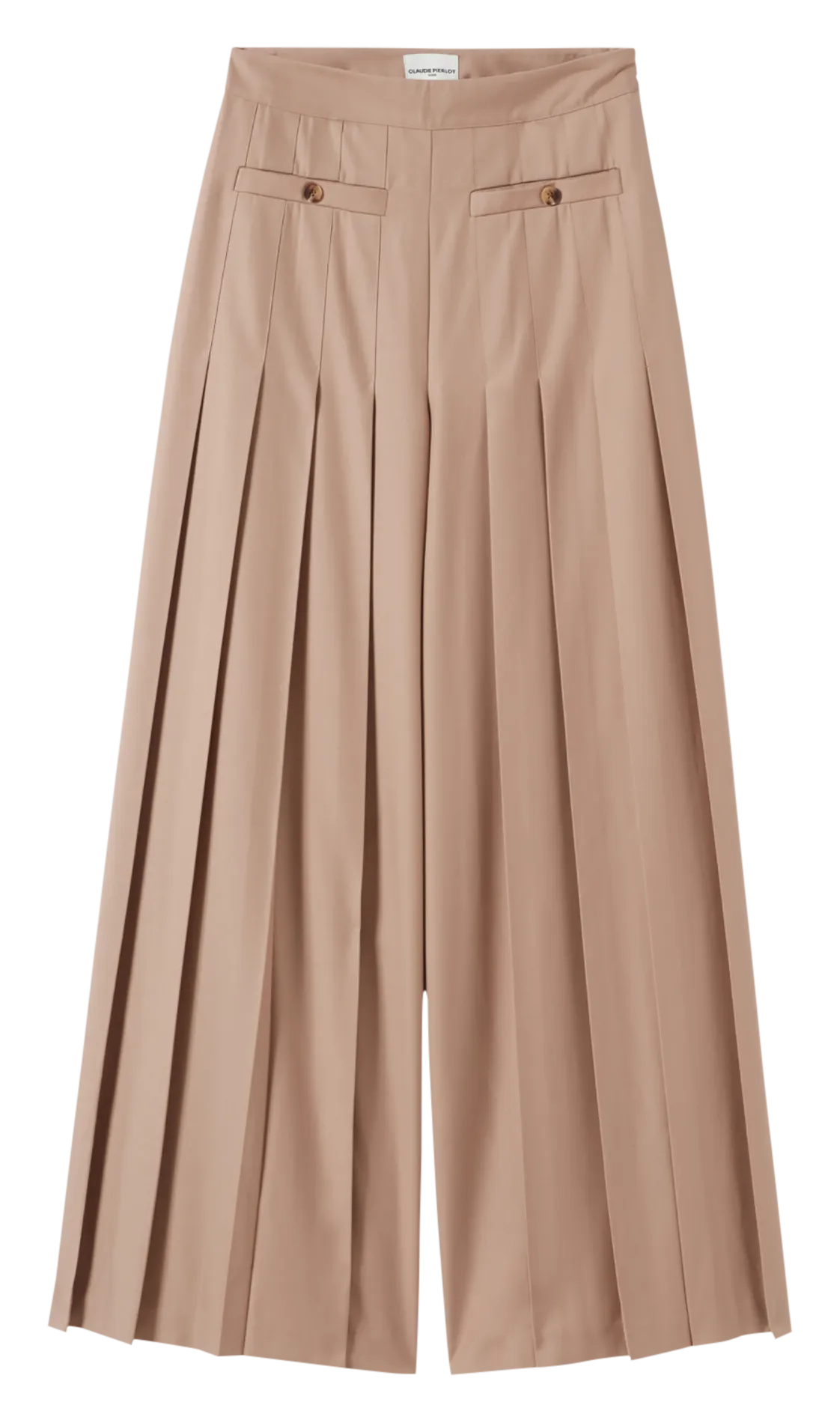  CLAUDIE PIERLOT   Pantaloni larghi plissettati | Beige