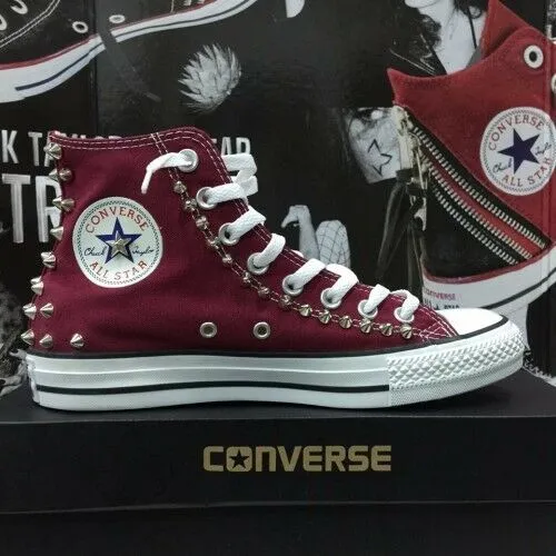 Converse All Star Buenos Aires [Prodotto Customizzato] Scarpe Borchiate ORIGINAL