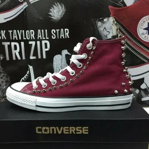 Converse All Star Buenos Aires [Prodotto Customizzato] Scarpe Borchiate ORIGINAL