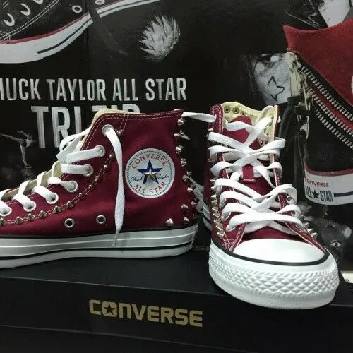 Converse All Star Buenos Aires [Prodotto Customizzato] Scarpe Borchiate ORIGINAL