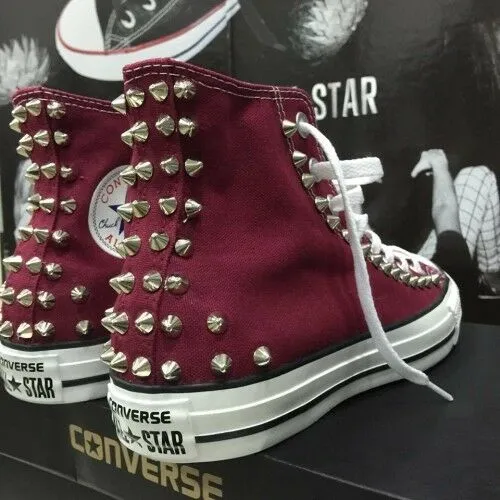 Converse All Star Buenos Aires [Prodotto Customizzato] Scarpe Borchiate ORIGINAL