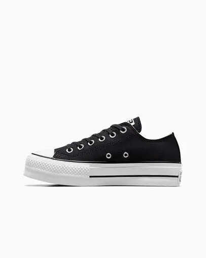 Converse scarpa sneakers da donna Ctas Platform Layer OX 560250C nero