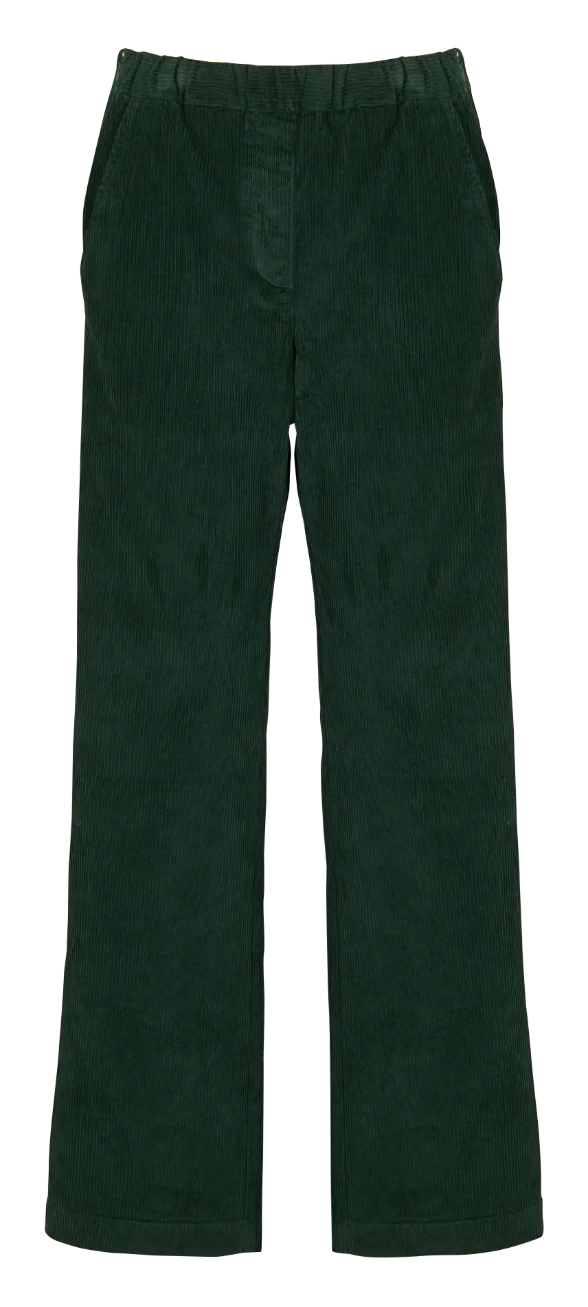  DES PETITS HAUTS   SIANOU - Pantaloni diritti in cotone | Verde