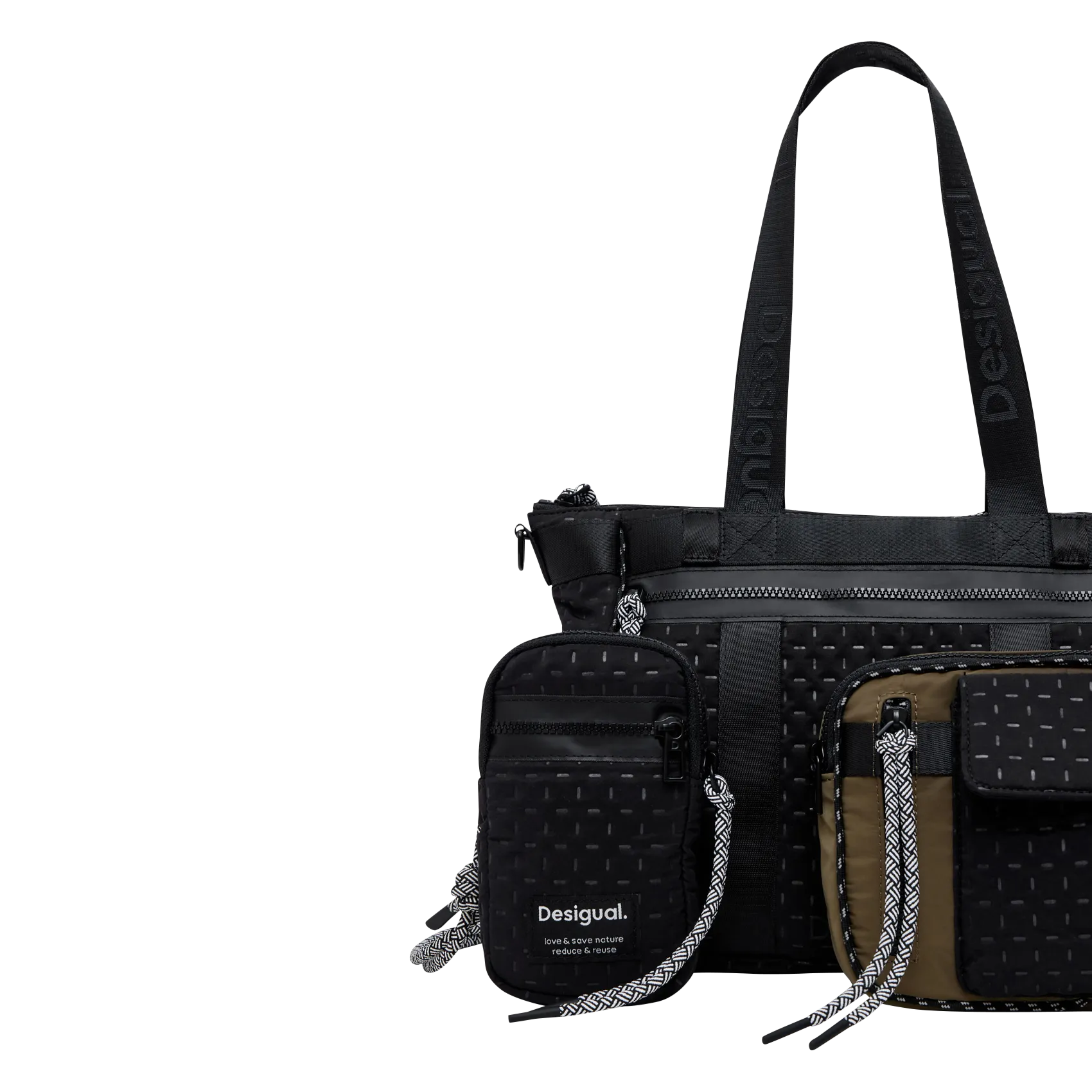  DESIGUAL   Borsa da viaggio multi tasche | Nero