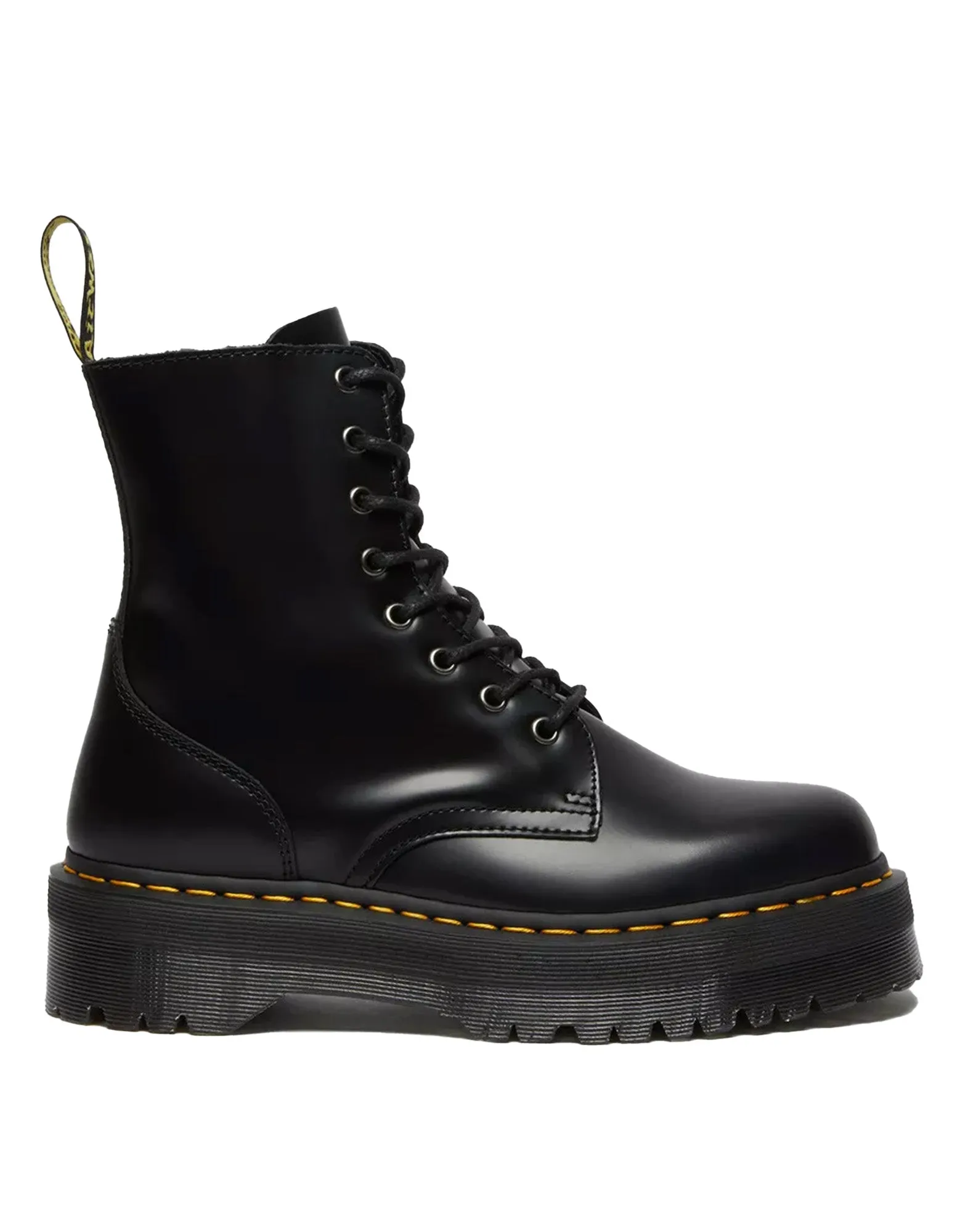 DR. MARTENS Anfibi Jadon con Platform in Pelle Smooth Black