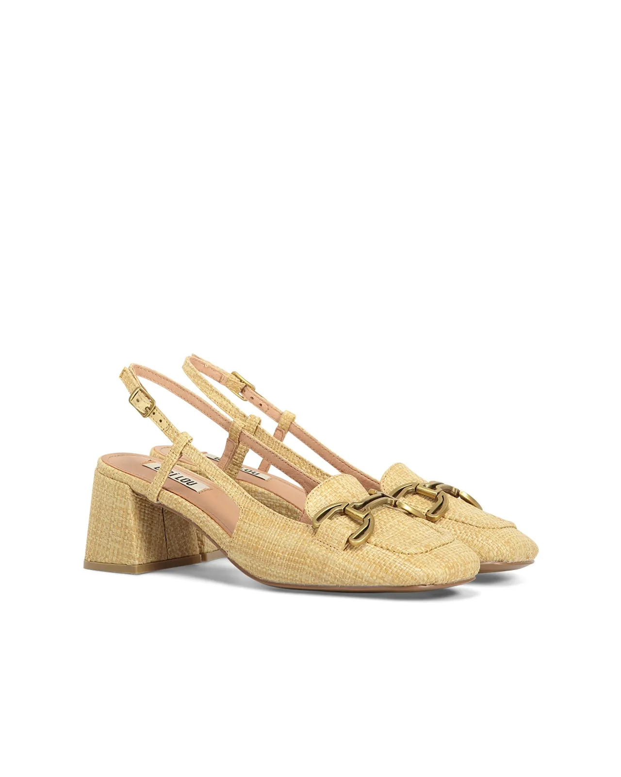 Décolleté slingback Salones natural