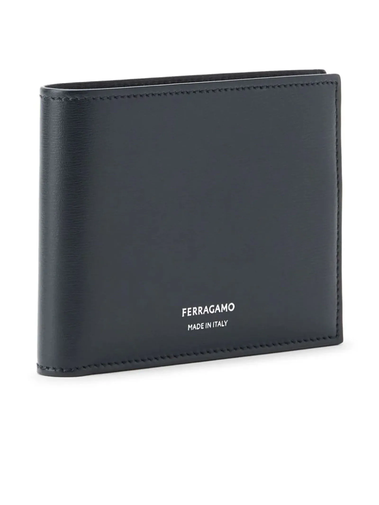 FERRAGAMO Accessori,Portafogli Portafoglio bi-fold in pelle di vitello nero 