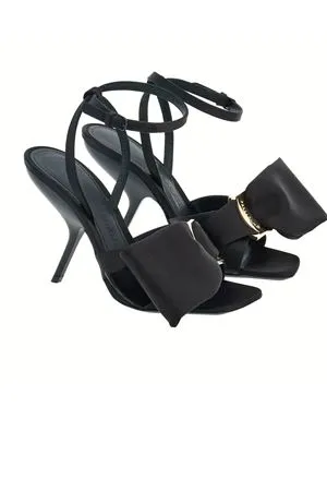 FERRAGAMO Calzature,Sandali Sandali open toe in raso lucido nero 