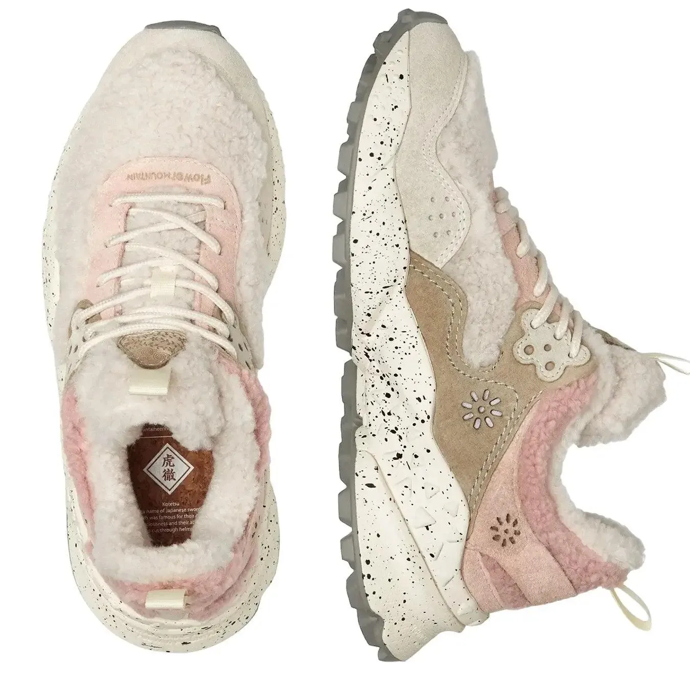 Flower Mountain Kotetsu Scarpe Donna, Sneakers Ecopelliccia, Rosa