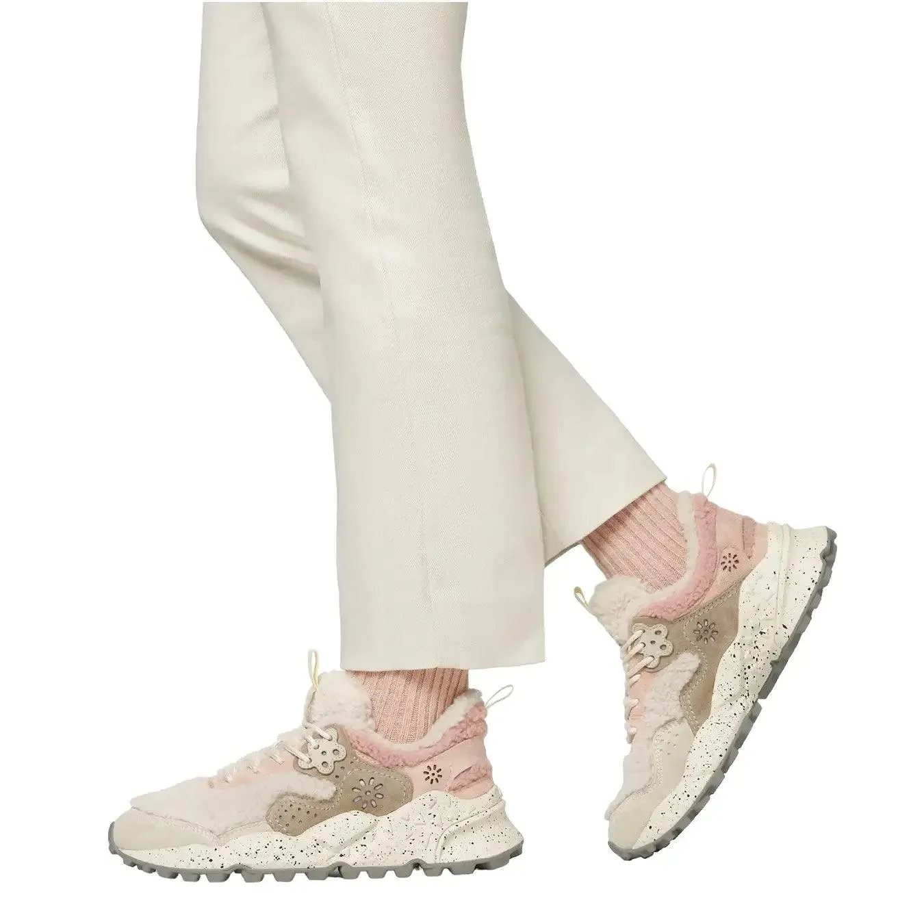 Flower Mountain Kotetsu Scarpe Donna, Sneakers Ecopelliccia, Rosa