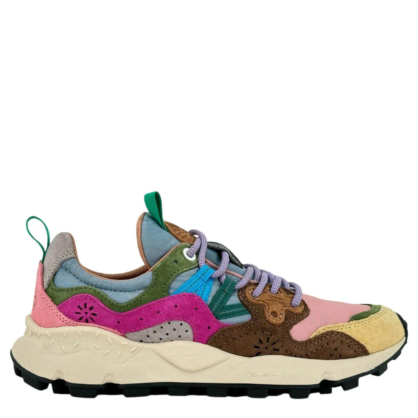 Flower Mountain Yamano 3 Sneakers Donna, Suede e Nylon, Multicolore