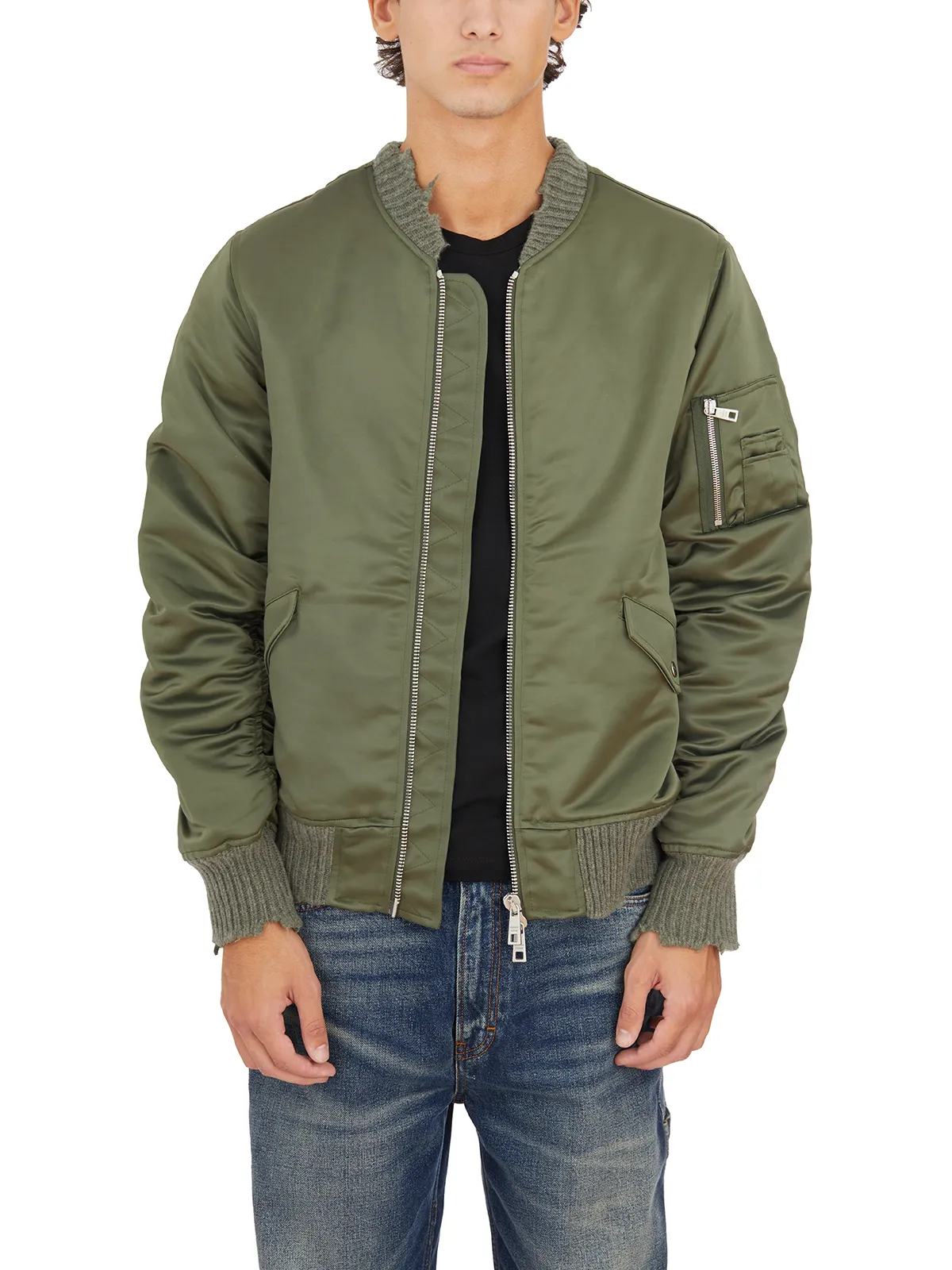 GIORGIO BRATO  BOMBER OVER IN COTONE E NYLON 