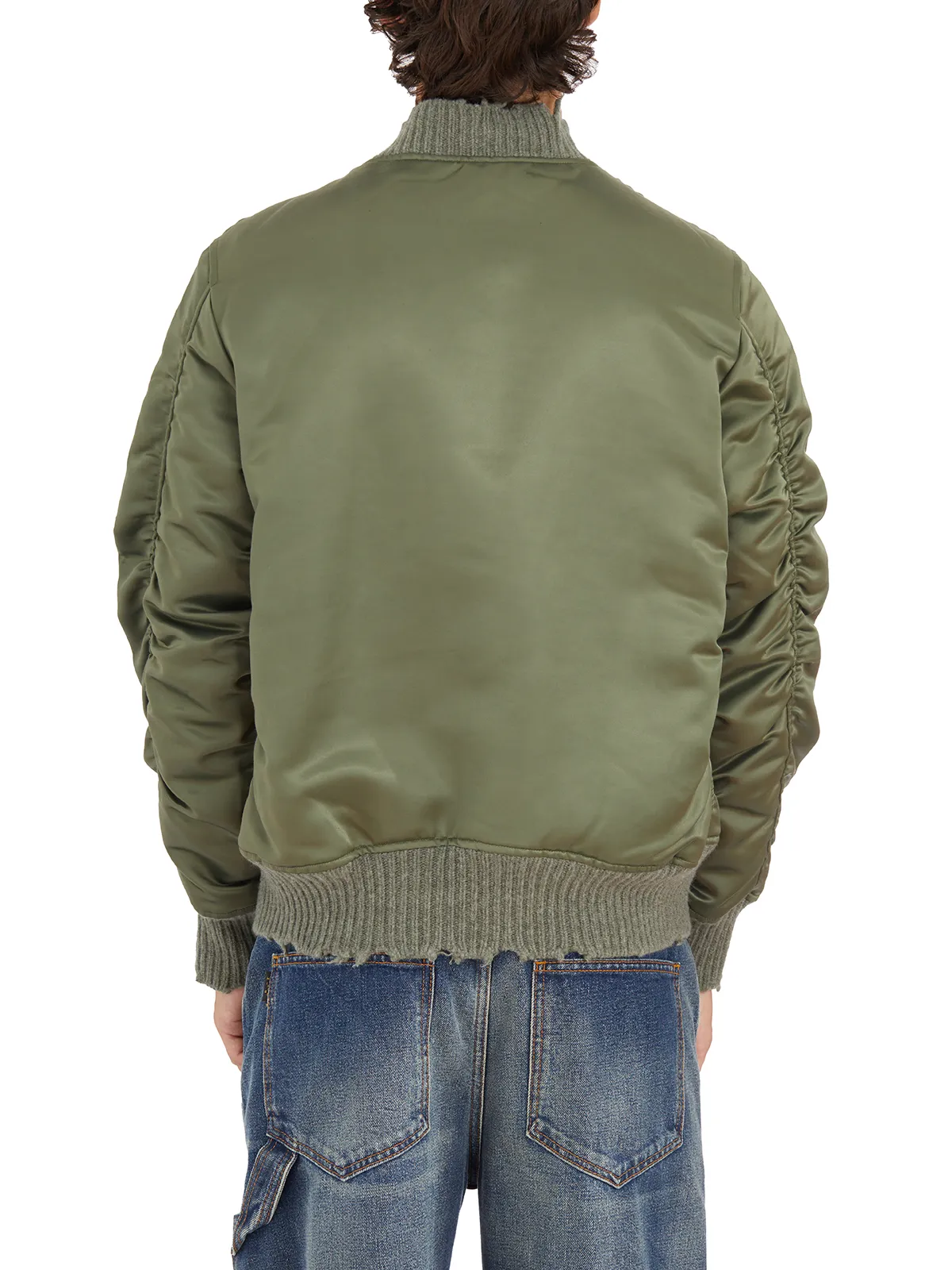 GIORGIO BRATO  BOMBER OVER IN COTONE E NYLON 