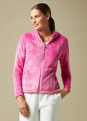 HOLISTIC  Felpa in coral fleece full zip donna