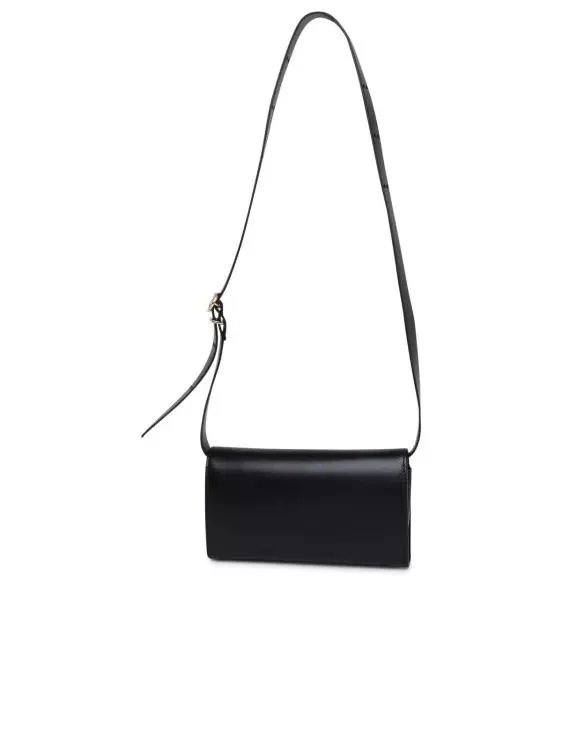 Jil Sander All Day Crossbody Bag In Black Leather Black 