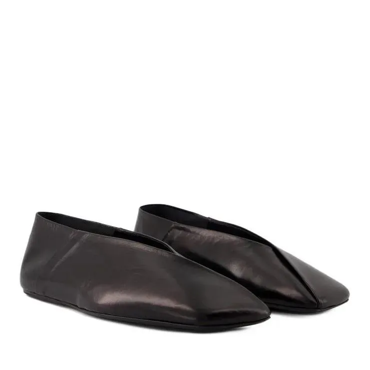 Jil Sander Ballerinas - Leather - Black Black 