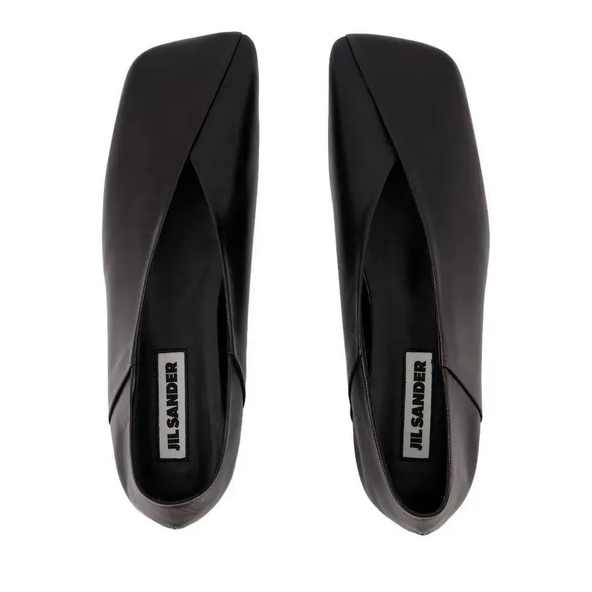 Jil Sander Ballerinas - Leather - Black Black 