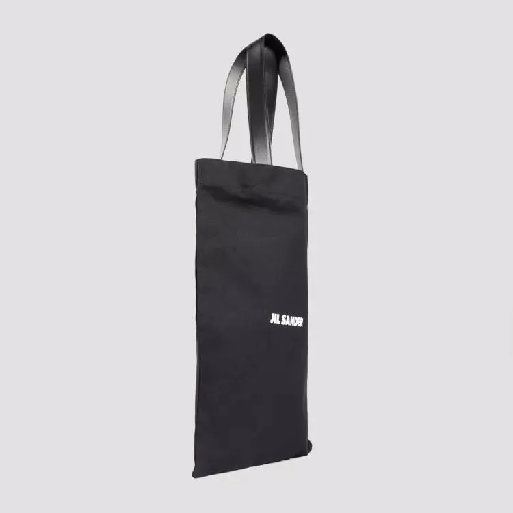 Jil Sander Book Tote In Black Black 