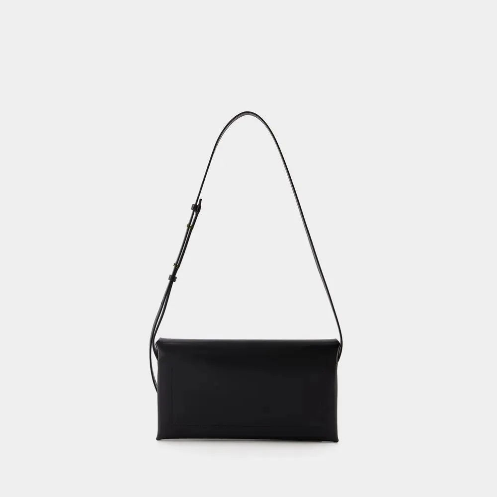 Jil Sander Folded Small Crossbody - Leather - Black Black 