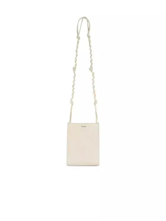 Jil Sander Tangle' Ivory Leather Crossbody Bag Neutrals 