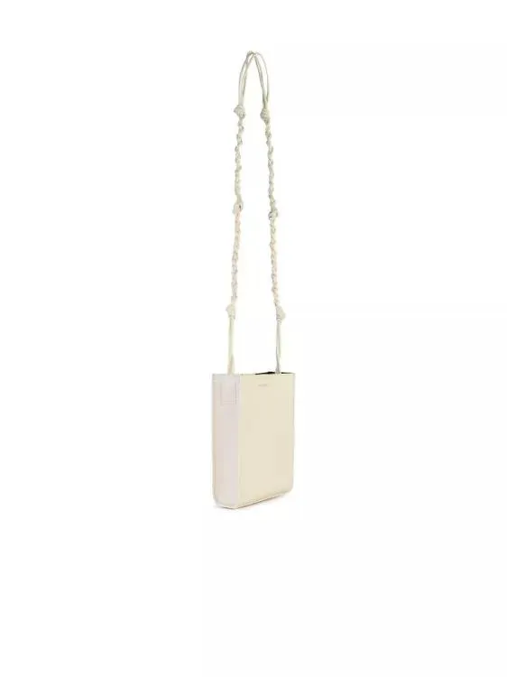 Jil Sander Tangle' Ivory Leather Crossbody Bag Neutrals 