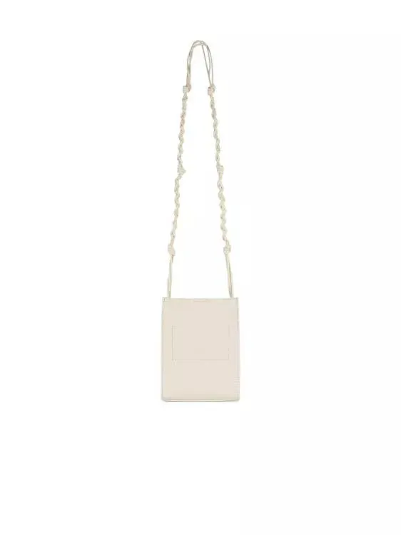 Jil Sander Tangle' Ivory Leather Crossbody Bag Neutrals 