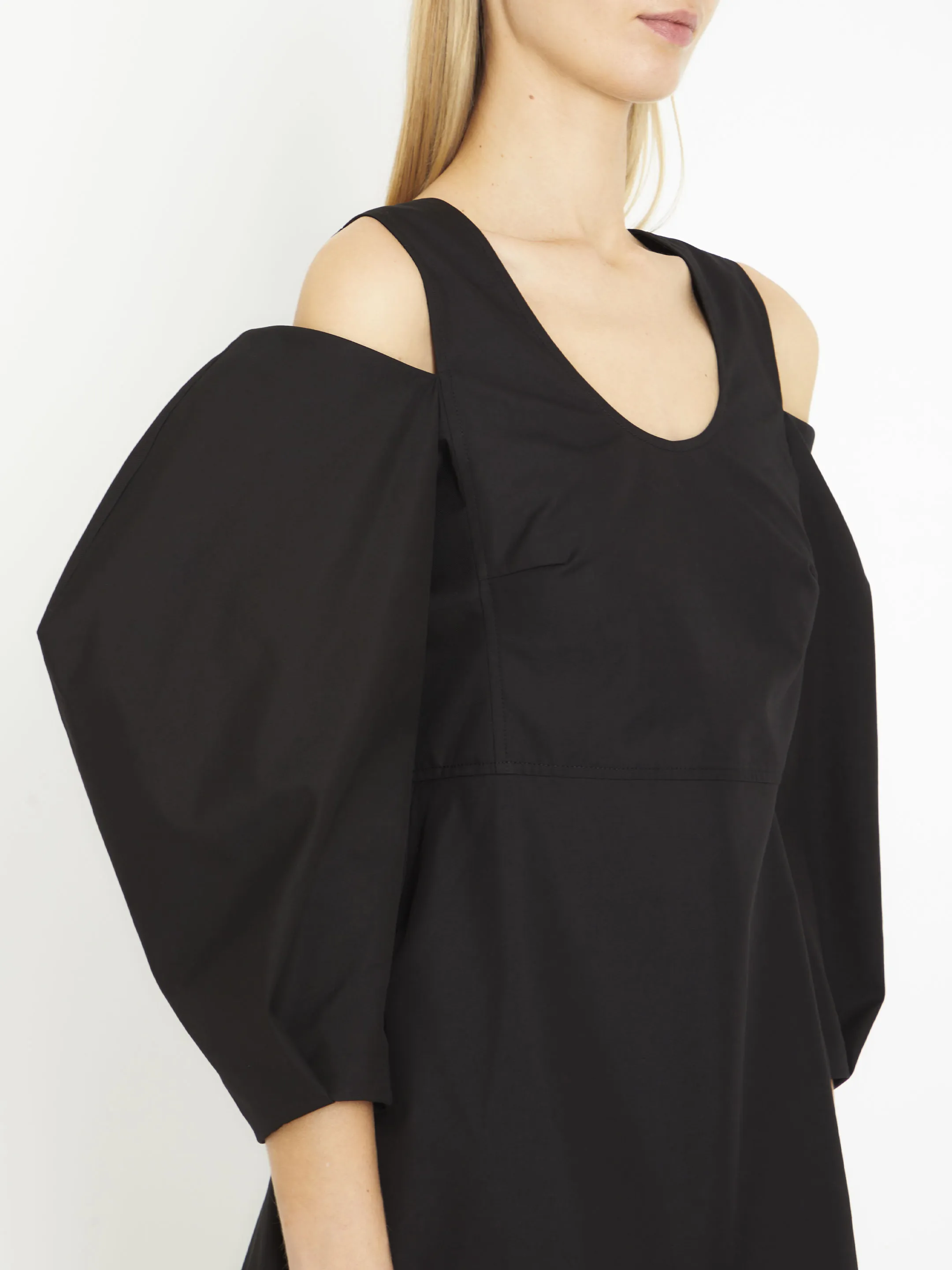 JIL SANDER    Top cut-out in cotone