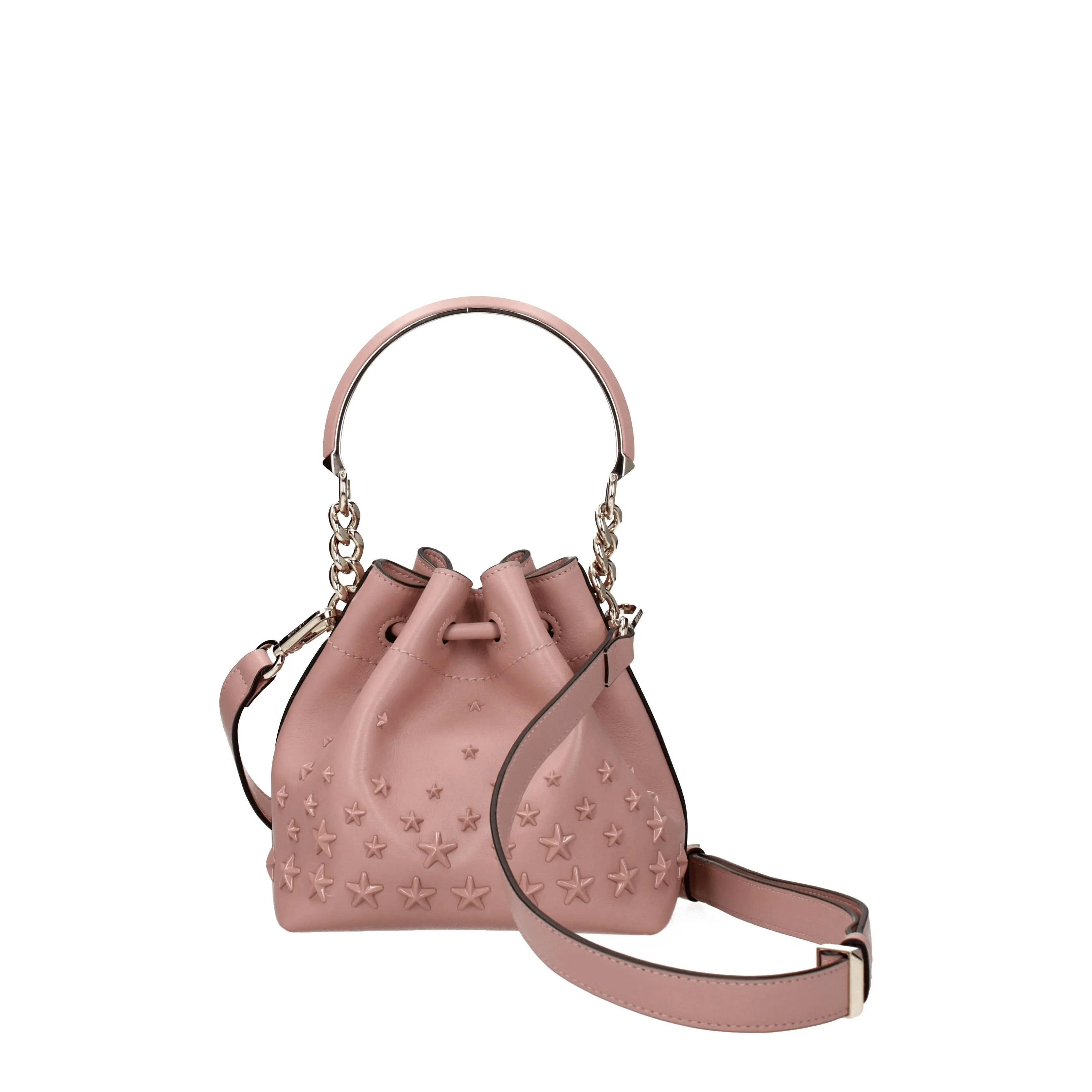 Jimmy Choo Borse a Mano Bon bon Donna Pelle Rosa/Fiore