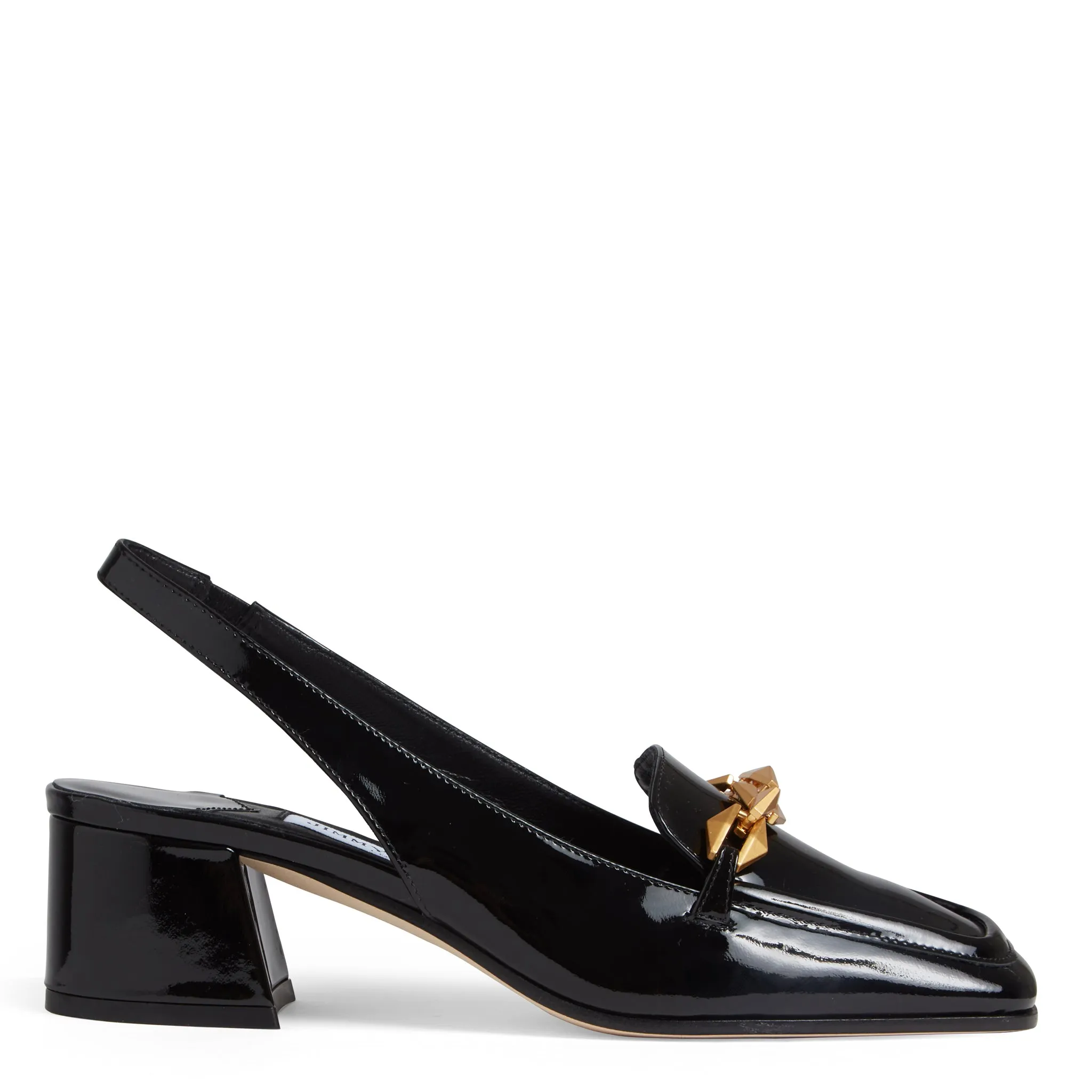 JIMMY CHOO  Dècolletè slingback ''Diamond Tilda 45'' in vernice nere