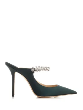   Jimmy Choo  Sabot Bing in raso verde  