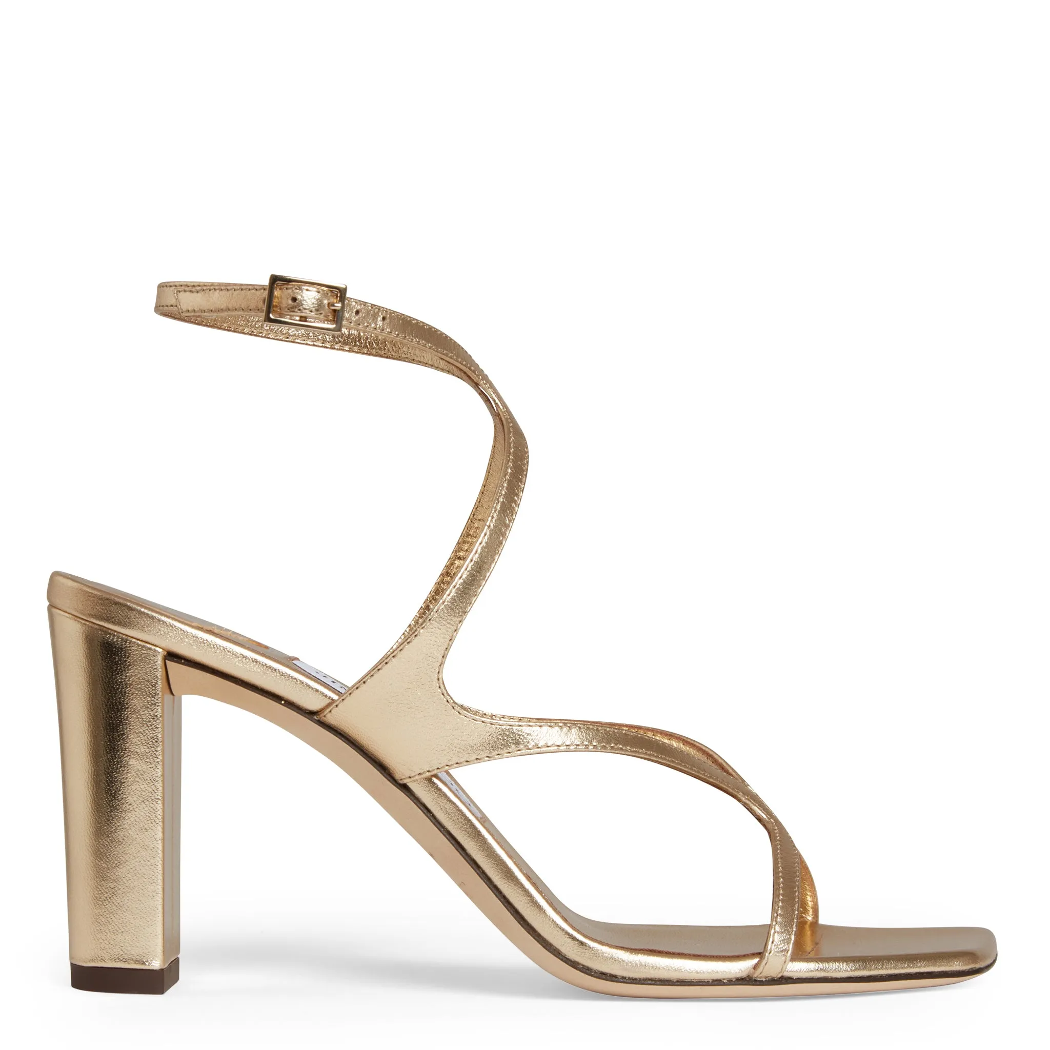 JIMMY CHOO  Sandali ''Azie 85'' in vernice oro