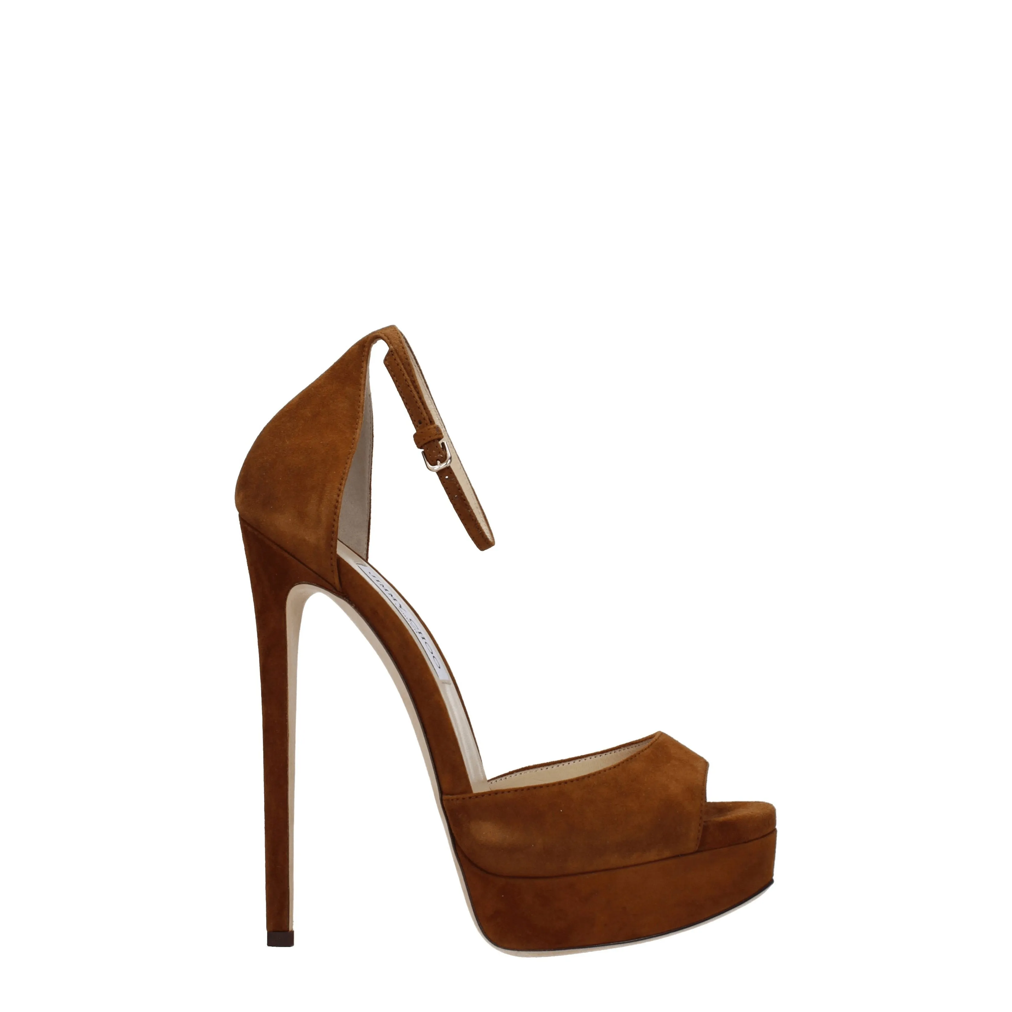 Jimmy Choo Sandali Donna Camoscio Marrone/Tan