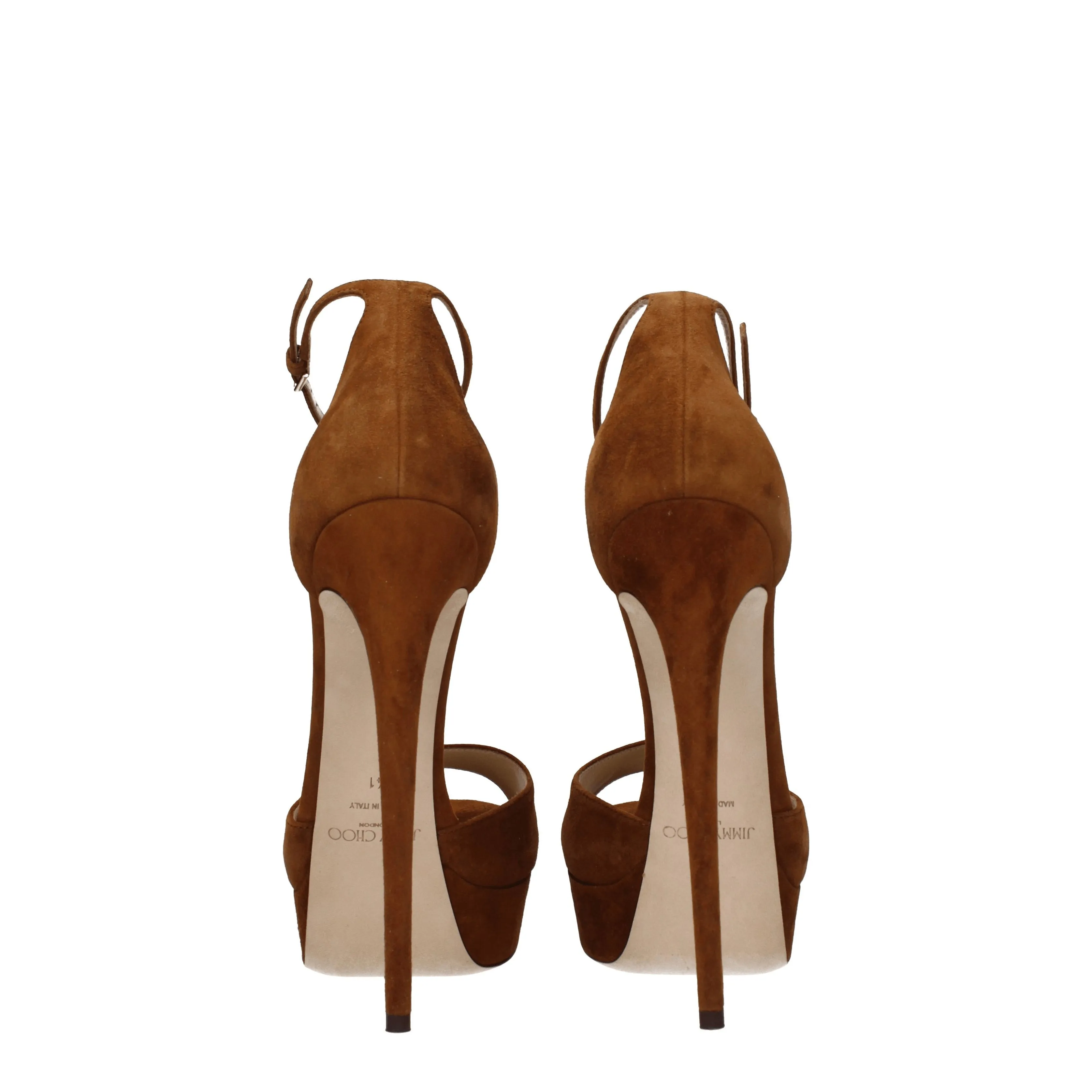 Jimmy Choo Sandali Donna Camoscio Marrone/Tan