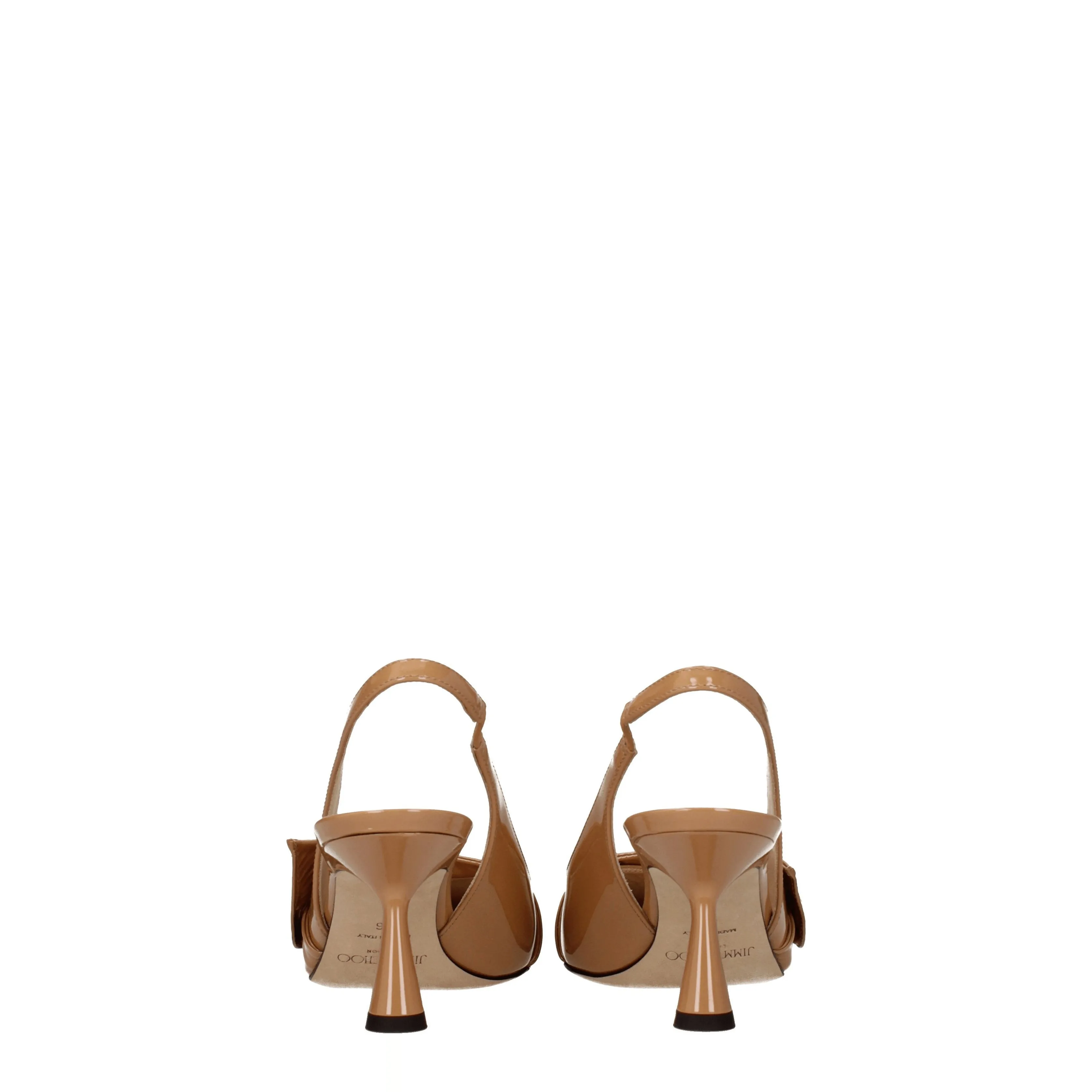 Jimmy Choo Sandali Elinor Donna Vernice Beige/Caramello