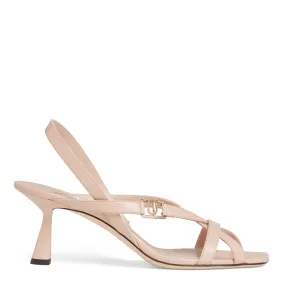 JIMMY CHOO  Sandali ''Jess 65'' in pelle beige