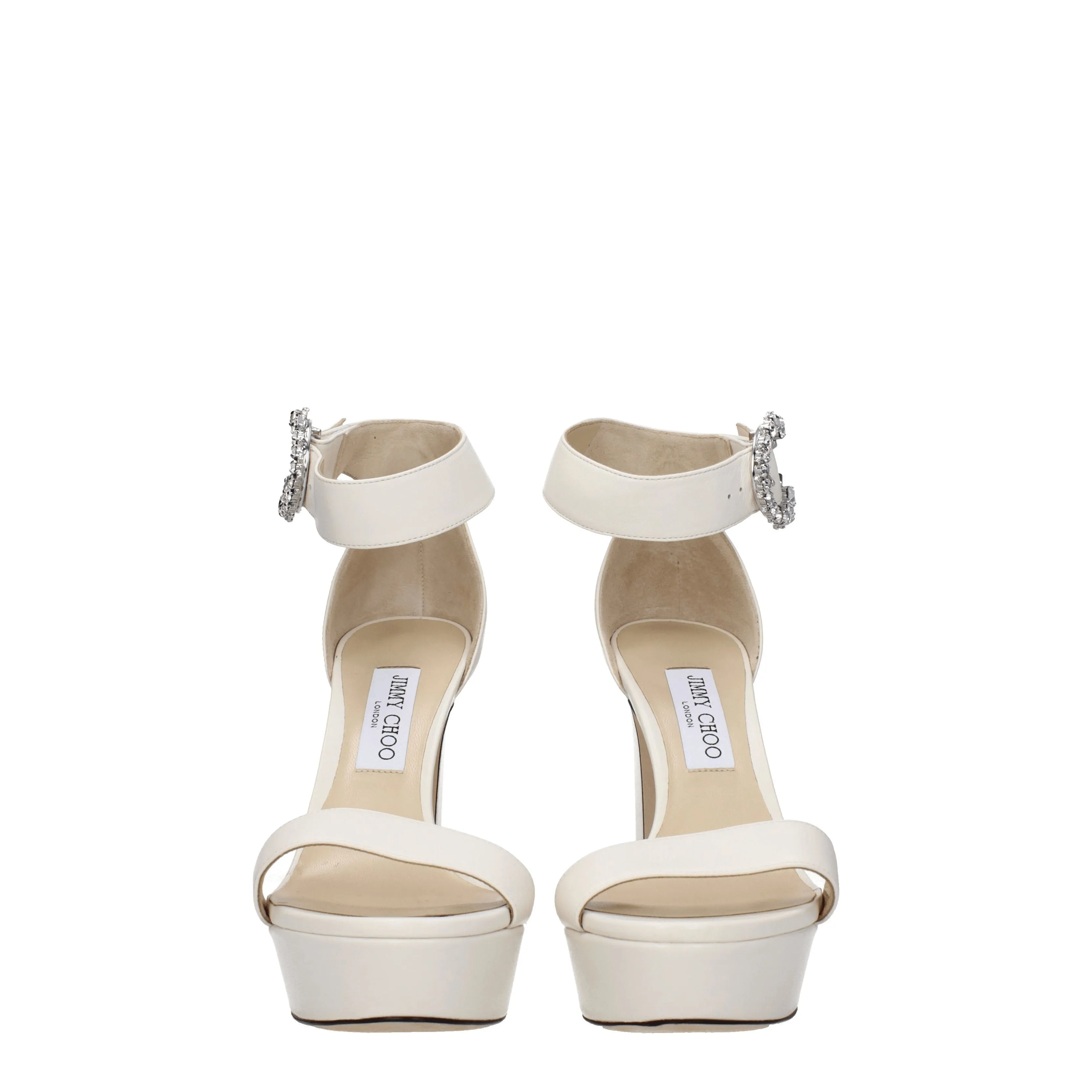 Jimmy Choo Sandali Mionne Donna Pelle Beige/Latte