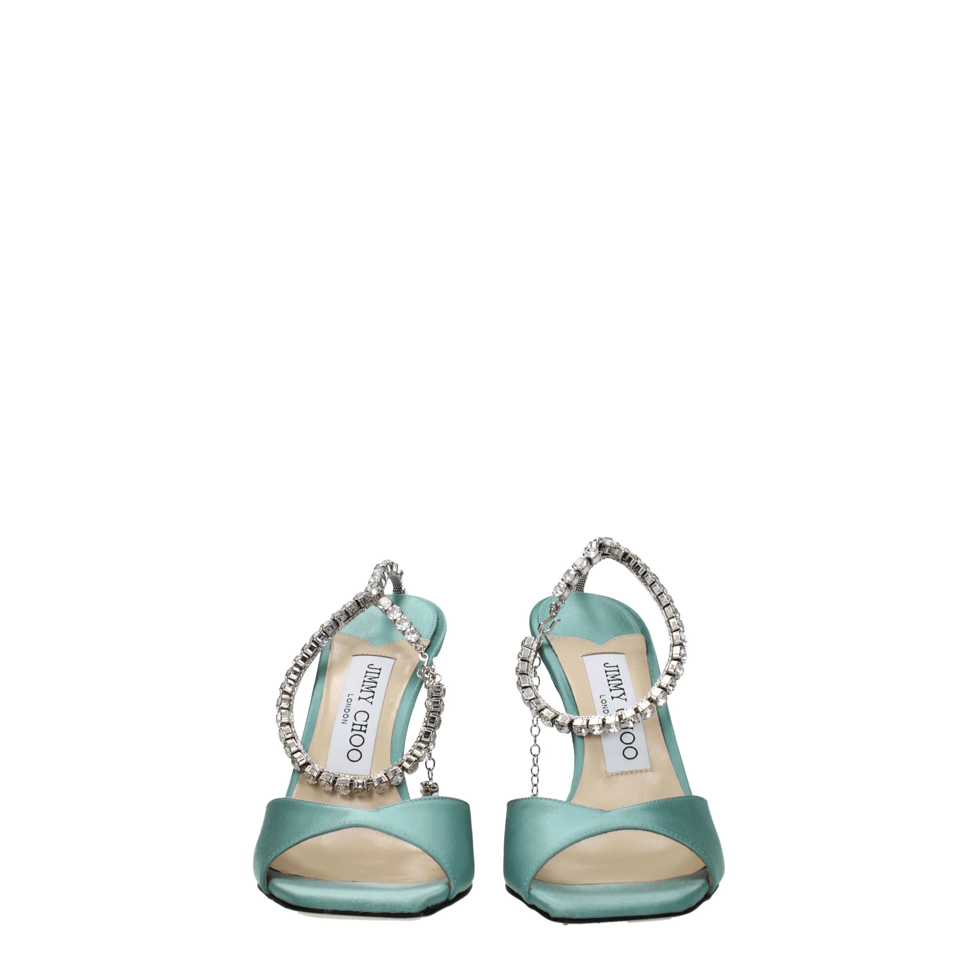 Jimmy Choo Sandali Saeda Donna Raso Verde/Fumo