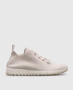 Jimmy Choo Sneaker Veles in cashmere con perline beige VELESPZG