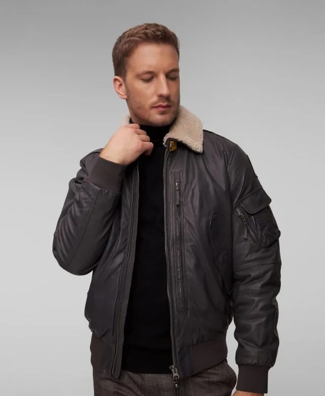 Kurtka skórzana męska Parajumpers Josh Leather 24WMPMJKLE01-736